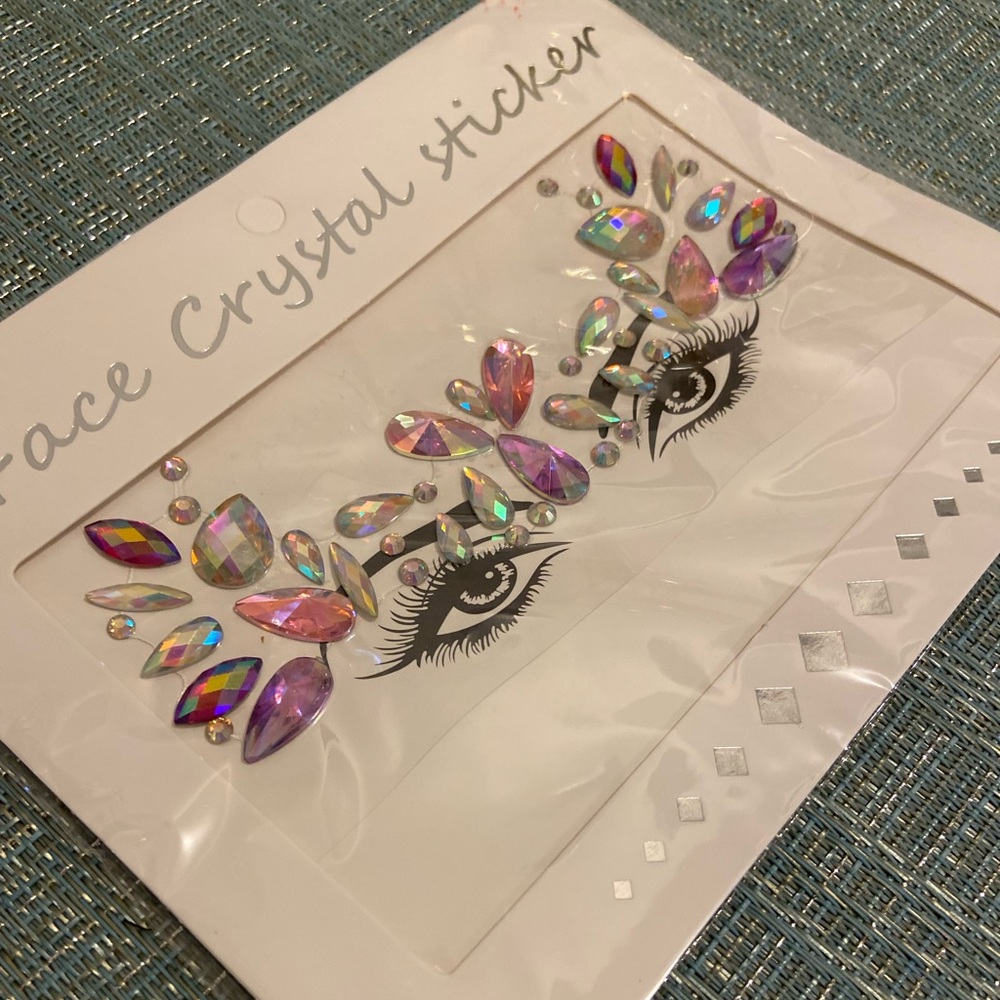NWT Face Bling Body Jewelry for Carnival & Raves (Style #1)
